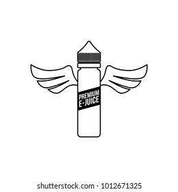 personal vaporizer e-cigarette e-juice liquid personal vaporizer e-cigarette e-juice liquid angel wing vector art