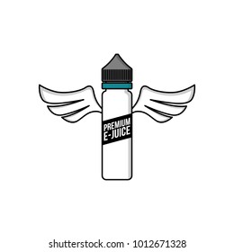 personal vaporizer e-cigarette e-juice liquid personal vaporizer e-cigarette e-juice liquid angel wing vector art