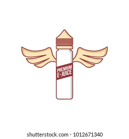 personal vaporizer e-cigarette e-juice liquid personal vaporizer e-cigarette e-juice liquid angel wing vector art