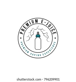 personal vaporizer e-cigarette e-juice liquid vector art