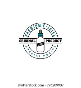 personal vaporizer e-cigarette e-juice liquid vector art