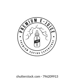 personal vaporizer e-cigarette e-juice liquid vector art