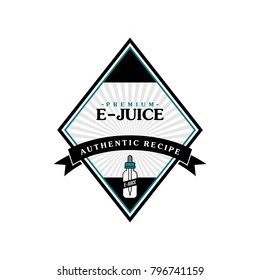 personal vaporizer e-cigarette e-juice liquid vector art