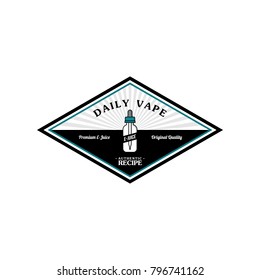 personal vaporizer e-cigarette e-juice liquid vector art