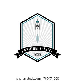 personal vaporizer e-cigarette e-juice liquid vector art