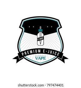 personal vaporizer e-cigarette e-juice liquid vector art