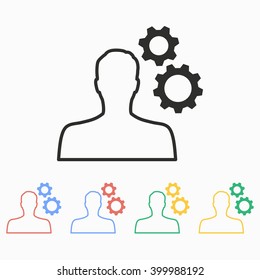 Personal  vector icon. Illustration isolated on white  background for graphic and web design.
