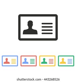 Personal vector icon. Illustration isolated on white background for graphic and web design.