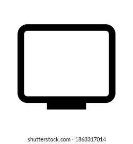 Personal video icon isolated on white background