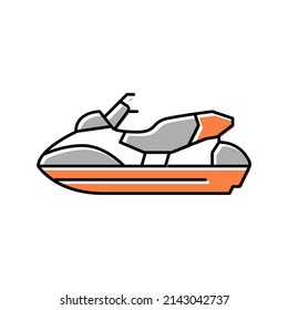 personal watercraft color icon vector. personal watercraft sign. isolated symbol illustration