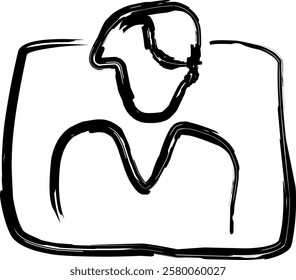 personal web site icon in Doodle style
