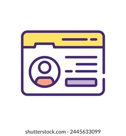 Personal Web Site vector icon design vector illustration