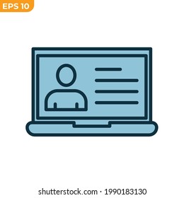 personal website icon symbol template for graphic and web design collection logo vector illustration