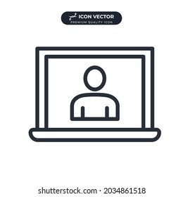 personal website icon symbol template for graphic and web design collection logo vector illustration