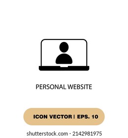 símbolos de iconos de sitio web personal elementos vectores para web infográfica