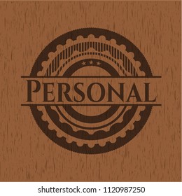 Personal wood emblem. Vintage.