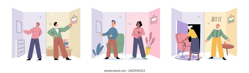 Personal zone vector illustration. Personal boundaries define our comfort zone Attitude plays crucial role in building confidence Taking control our lives is essential for personal growth Psychology