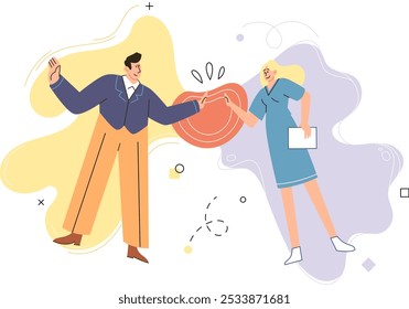 Personal zone vector illustration. Positioning ourselves in supportive environment promotes personal growth Protection and safety contribute to sense well being Worrying excessively can hinder