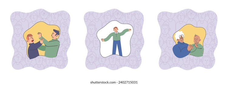 Personal zone vector illustration. Taking control our thoughts and actions leads to personal success Psychology provides valuable insights into understanding stress and anxiety Feeling safe