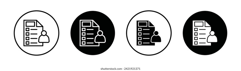 Persönlichkeitsmerkmale Vektor Line Symbol Illustration.
