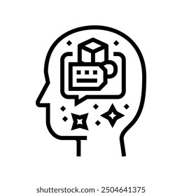 personality consumer behavior line icon vector. personality consumer behavior sign. isolated contour symbol black illustration