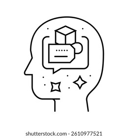 personality consumer behavior line icon vector. personality consumer behavior sign. isolated contour symbol black illustration