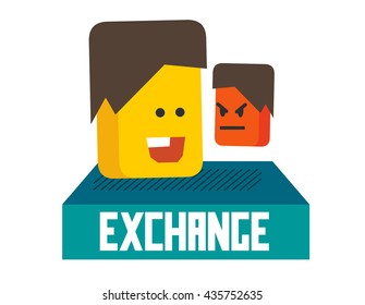 Gráfico de personalidad. Ilustración vectorial plana.