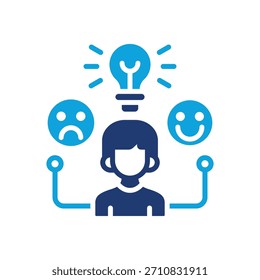 Icono de personalidad Ilustración vectorial mixta
