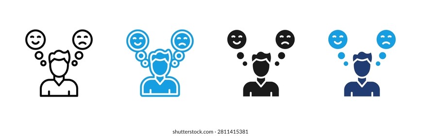 Personality icon multiple style collection