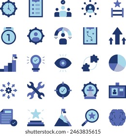 Personality icon set vector illustration stock