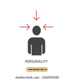 personality icons  symbol vector elements for infographic web