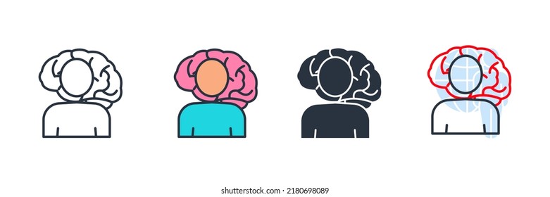 personality improvement icon logo vector illustration. ability symbol template for graphic and web design collection