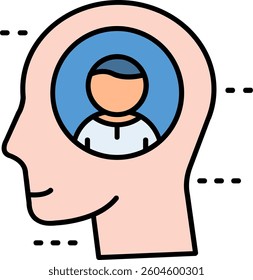 Personality Line vector Icon Design