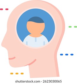 Personalidade Linha vetor Ícone Design