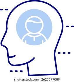 Personalidade Linha vetor Ícone Design
