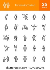 Personality Traits Line Icons
