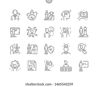 Personality Well-crafted Pixel Perfect Vector Thin Line Icons 30 2x Grid for Web Graphics and Apps. Simple Minimal Pictogram - Shutterstock ID 1465543259