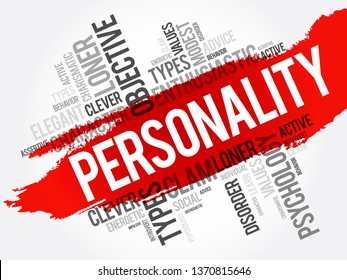 Personality Word Cloud Collage Social Concept Stock Vector (Royalty ...