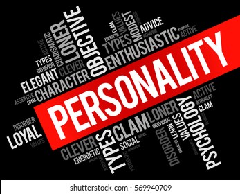 Personality Word Cloud Collage Social Concept Stock Vector (Royalty ...