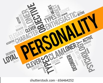 Personality Word Cloud Collage Social Concept Stock Vector (Royalty ...