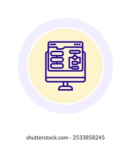 Personalization Algorithms color circle icon , vector, pixel perfect, illustrator file