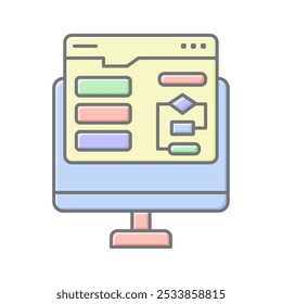 Personalization Algorithms lineal color icon , vector, pixel perfect, illustrator file