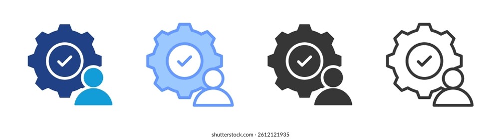Personalization icon set multiple style collection