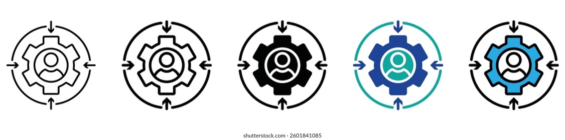 Personalization Icon. stock vector. collection 