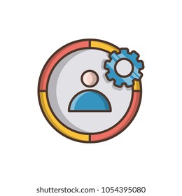 Personalization vector icon