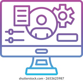Personalization vector icon. Can be used for printing, mobile and web applications.