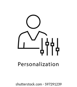 Personalization Vector Line Icon 