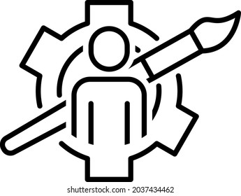 Personalize icon , Vector illustration