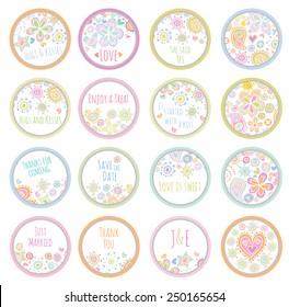 personalized candy sticker labels big set - perfect addition to wedding or party favors