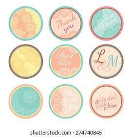 Personalized Candy Sticker Labels set - perfect addition to wedding or party favors